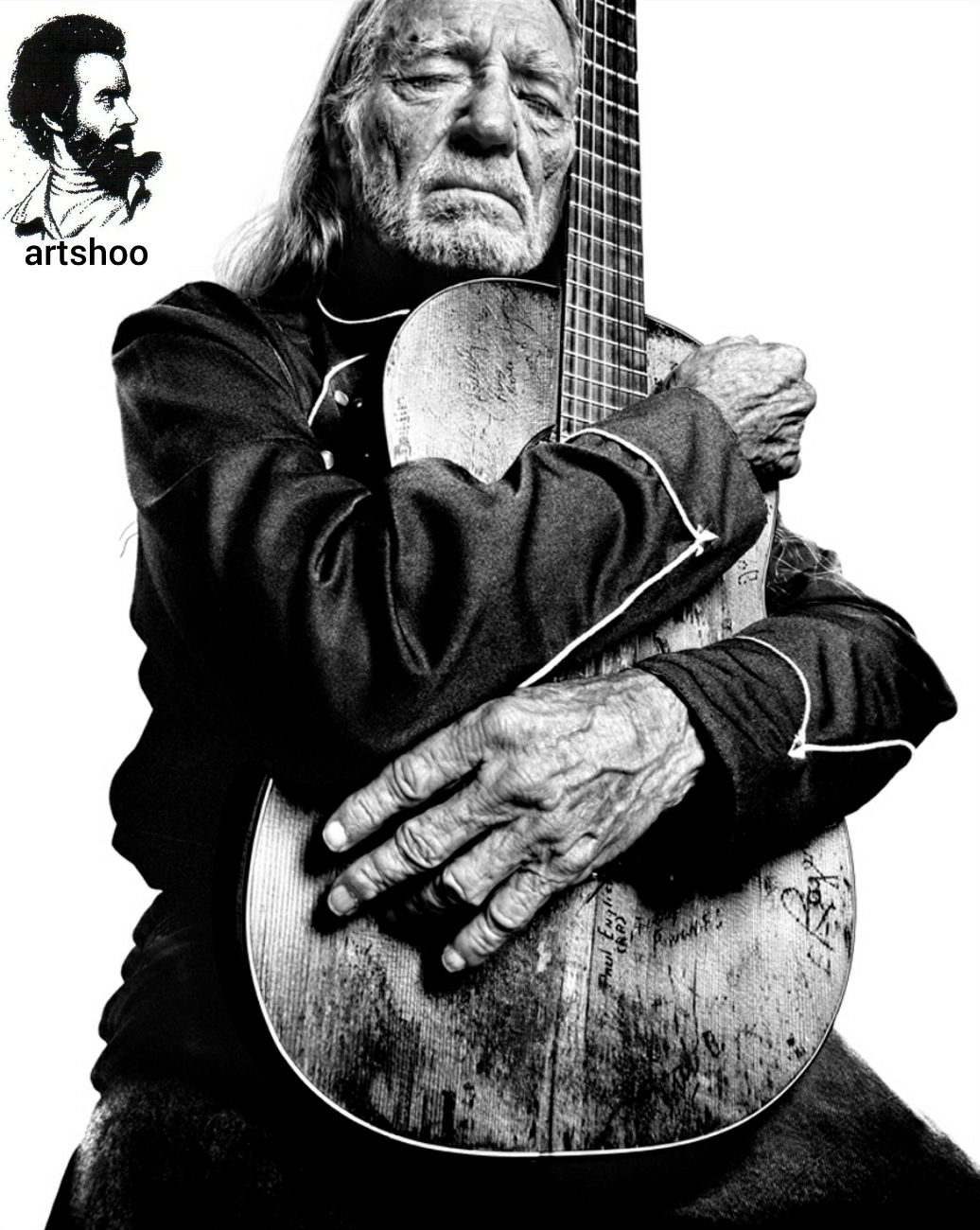 مدل پرتره سیاه قلم